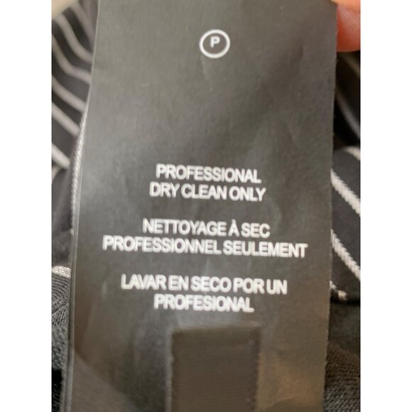 Mens Karl Lagerfeld Black Pinstripe Dress Utility Pants Size 38 NWT RZ10403 $350 - Picture 10 of 16